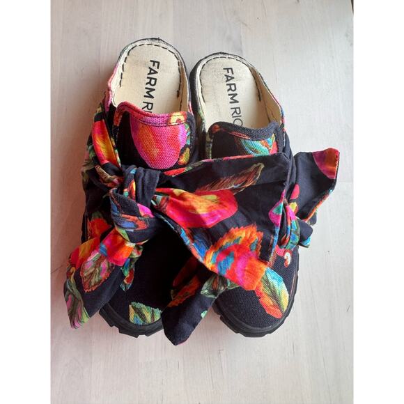 Farm rio   CASHEW PLATFORM MULE IN CASHEW BLACK size 7.5 - Picture 9 of 9